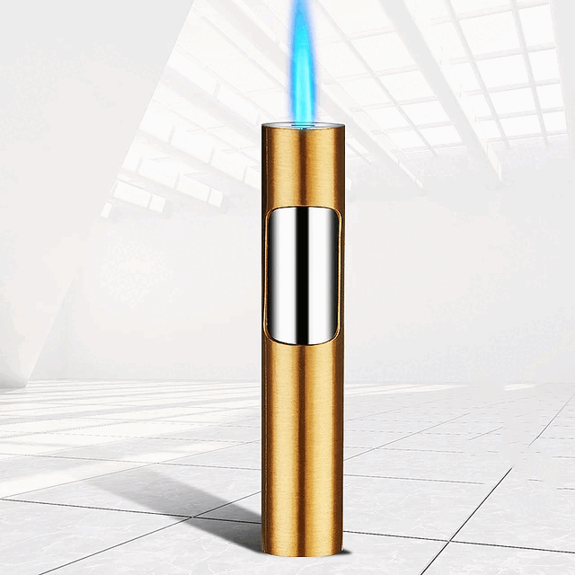 Briquet à gaz Zippo - chrome brossé - flamme unique - rechargeable -  réglable - insert